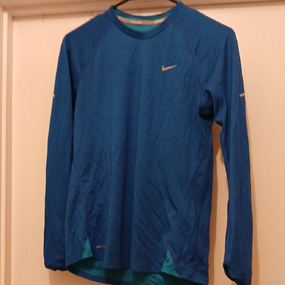 Nike Blue Long Sleeve Athletic Shirt